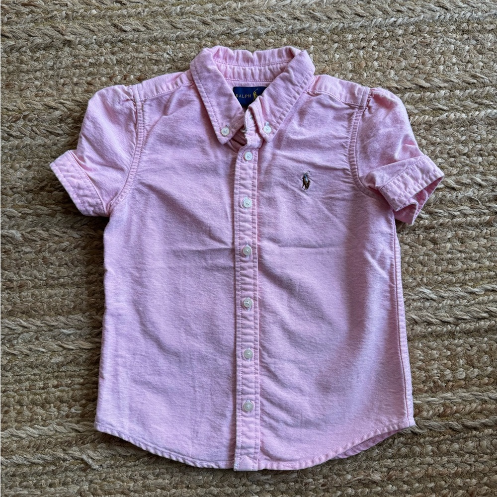 Girls short sleeve button down, Ralph Lauren shirt